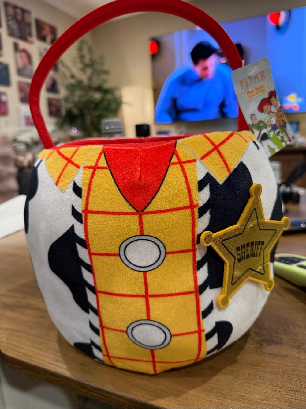 Toy Story Woody plush basket